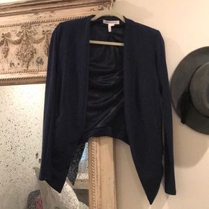 BCBGeneration navy blue blazer with zipper pockets